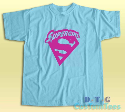 Supergirl CW T-Shirt Color Light Blue