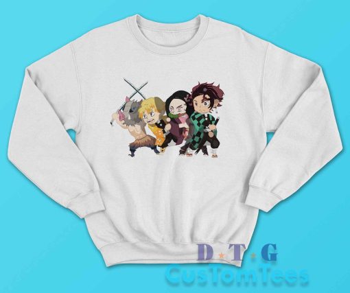 Tanjiro Band Chibi Demon Slayer Sweatshirt