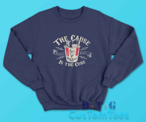 The Cause Is The Cure Mudd Brothers Sweatshirt Color Navy