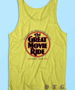 The Great Movie Ride 1989-2017 Tank Top Color Yellow