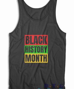 Black History Month Tank Top Color Black