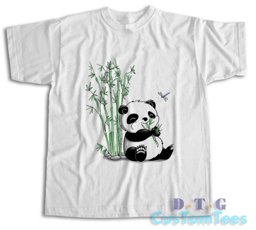 Panda Eating Bamboo T-Shirt