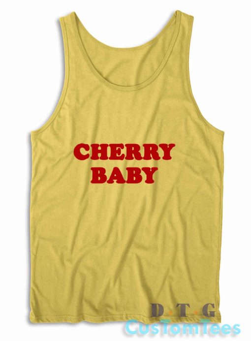 Cherry Baby Tank Top Color Yellow