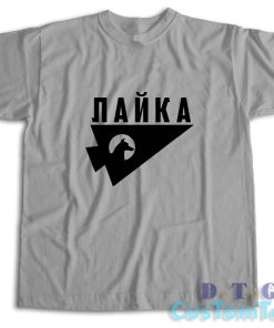 Laika The Space Dog T-Shirt Color Grey