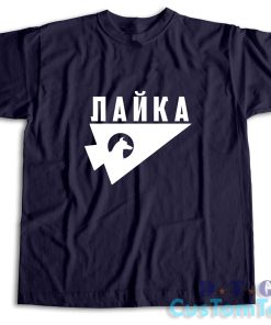 Laika The Space Dog T-Shirt Color Navy