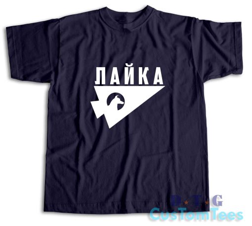 Laika The Space Dog T-Shirt Color Navy