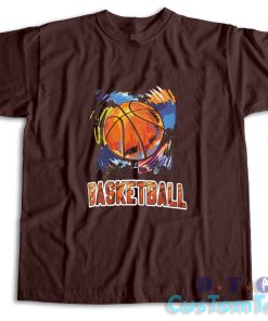 Basketball T-Shirt Color Dark Brown