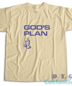 Darke Gods Plan Praying Hands T-Shirt Color Cream