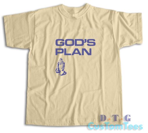 Darke Gods Plan Praying Hands T-Shirt Color Cream