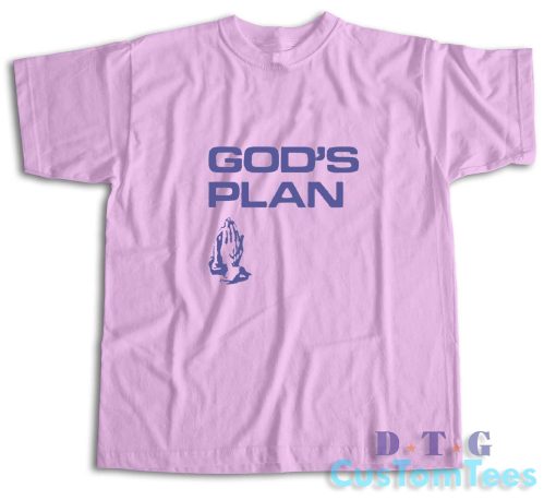 Darke Gods Plan Praying Hands T-Shirt Color Pink