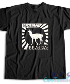 Dramatic Llama T-Shirt Color Black