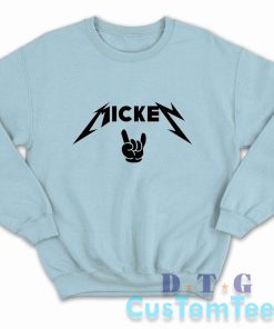 Mickey Metallica Sweatshirt Color Light Blue