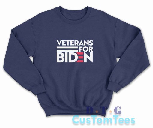 Veterans For Biden Sweatshirt Color Navy