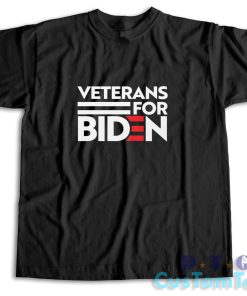 Veterans For Biden T-Shirt Color Black