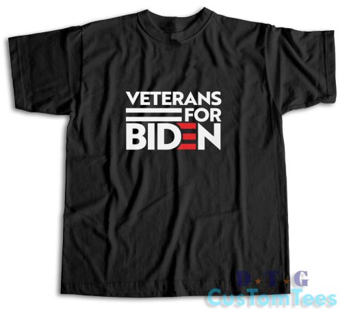 Veterans For Biden T-Shirt Color Black