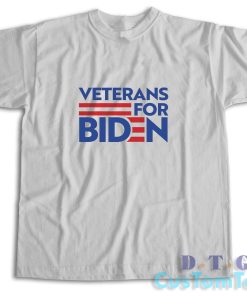 Veterans For Biden T-Shirt Color Grey