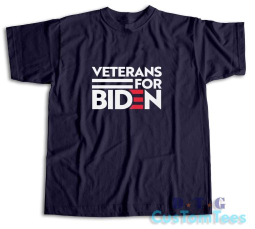 Veterans For Biden T-Shirt Color Navy