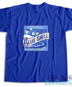 Blue Shell T-Shirt Color Blue