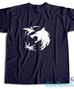 The Witcher Wolf T-Shirt Color Navy