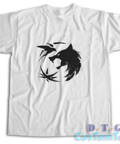 The Witcher Wolf T-Shirt Color White