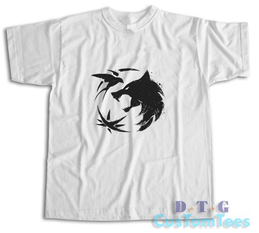 The Witcher Wolf T-Shirt Color White