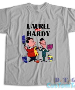 Laurel And Hardy T-Shirt Color Grey