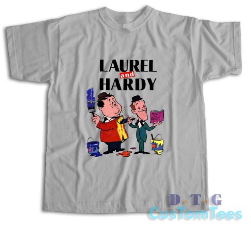 Laurel And Hardy T-Shirt Color Grey