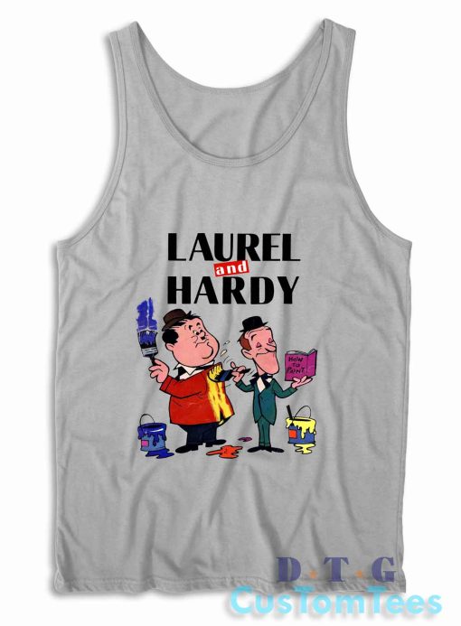 Laurel And Hardy Tank Top Color Grey