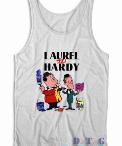 Laurel And Hardy Tank Top Color White