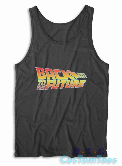 Back To The Future Tank Top Color Black