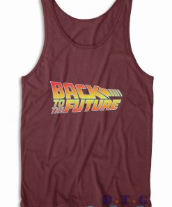 Back To The Future Tank Top Color Maroon