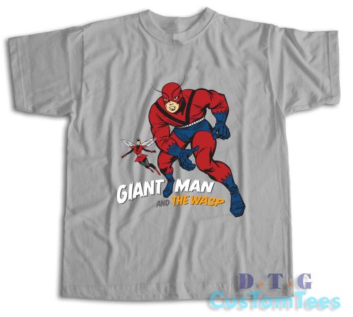 Giant Man And The Wasp T-Shirt Color Grey