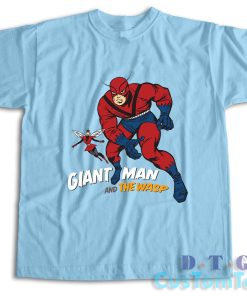 Giant Man And The Wasp T-Shirt Color Light Blue