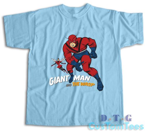 Giant Man And The Wasp T-Shirt Color Light Blue