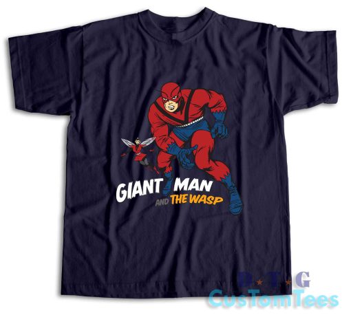 Giant Man And The Wasp T-Shirt Color Navy