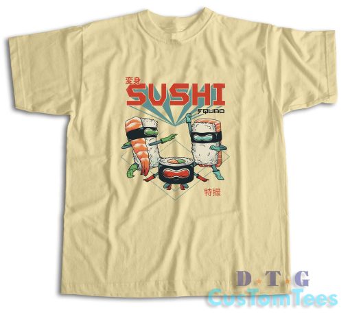 Sushi Squad T-Shirt Color Cream