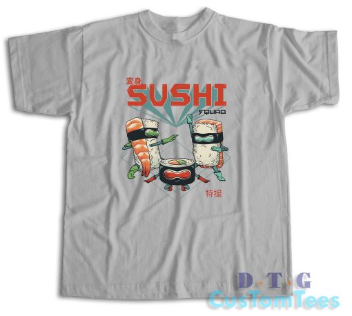 Sushi Squad T-Shirt Color Grey