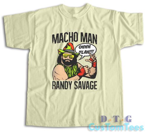 Macho Man Randy Savage T-Shirt Color Cream