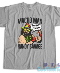 Macho Man Randy Savage T-Shirt Color Grey