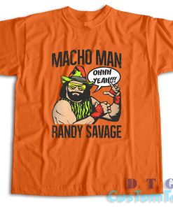 Macho Man Randy Savage T-Shirt Color Orange