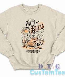 Zach Bryan Something In The Orange Sweatshirt Color Cream