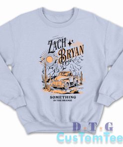 Zach Bryan Something In The Orange Sweatshirt Color Light Blue