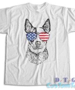 Australian Cattle Dog Fourth of July T-Shirt