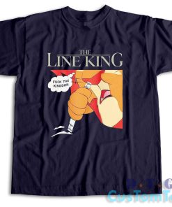 The Line King Fuck The Kingdom T-Shirt Color Navy