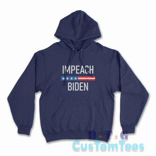 Impeach Biden Hoodie Color Navy