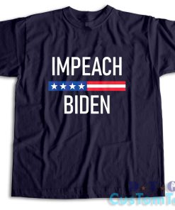 Impeach Biden T-Shirt Color Navy