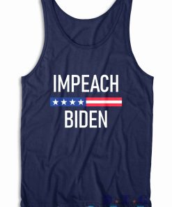 Impeach Biden Tank Top Color Navy