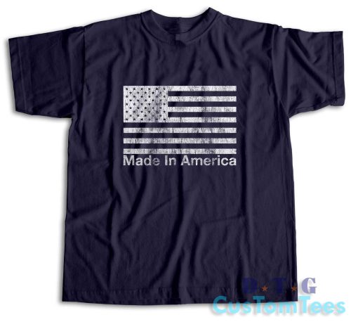 Independence Day Made In America T-Shirt Color Navy