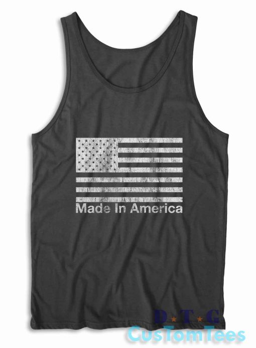 Independence Day Made In America Tank Top Color Black