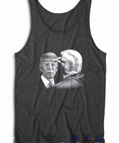 Let's Go Brandon Trump Writes On Biden's Forehead Tank Top